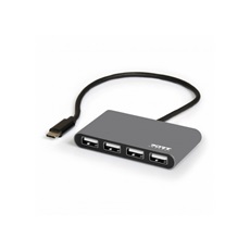 Port Designs-Port Connect USB-C HUB, 4xUSB