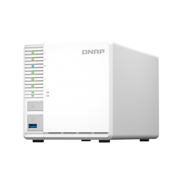 QNAP NAS 3 fiókos TS-364-4G N5095 Celeron 4x2.9 GHz, 4GB DDR4 RAM, 1x2.5GbE, 1xUSB3.2, 2xUSB3.2 height=