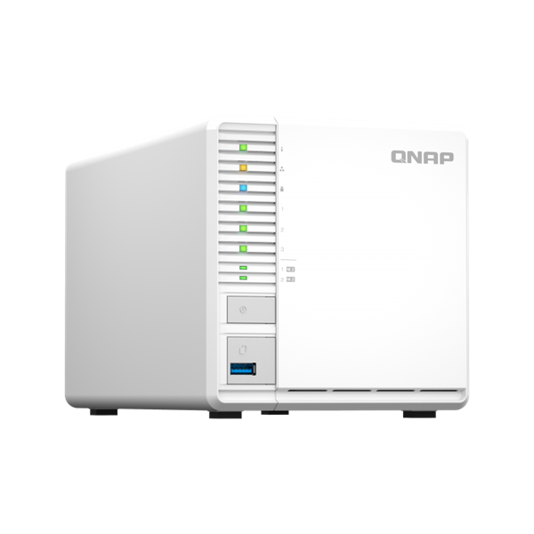 QNAP NAS 3 fiókos TS-364-4G N5095 Celeron 4x2.9 GHz, 4GB DDR4 RAM, 1x2.5GbE, 1xUSB3.2, 2xUSB3.2 height=