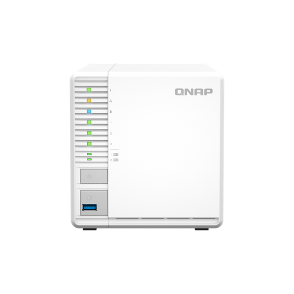 QNAP NAS 3 fiókos TS-364-4G N5095 Celeron 4x2.9 GHz, 4GB DDR4 RAM, 1x2.5GbE, 1xUSB3.2, 2xUSB3.2