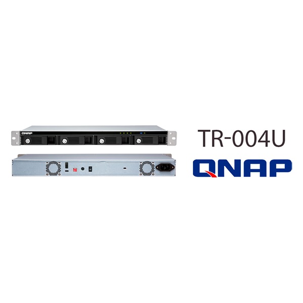 QNAP NAS 4 fiókos RAID bővítőegység, NAS-hoz és PC-hez, 1xUSB3.2 (Type-C), Rackes - TR-004U