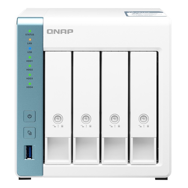 QNAP NAS 4 fiókos TS-431P3-2G 4x1.7 GHz, 2GB RAM, 1x100/1000, 1 x 2.5GbE, 3xUSB3.2