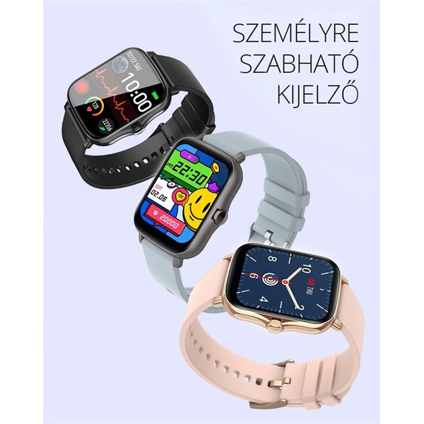 QUAZAR Q-YPRO20 PHONE unisex okosóra hívás funkcióval, Szürke