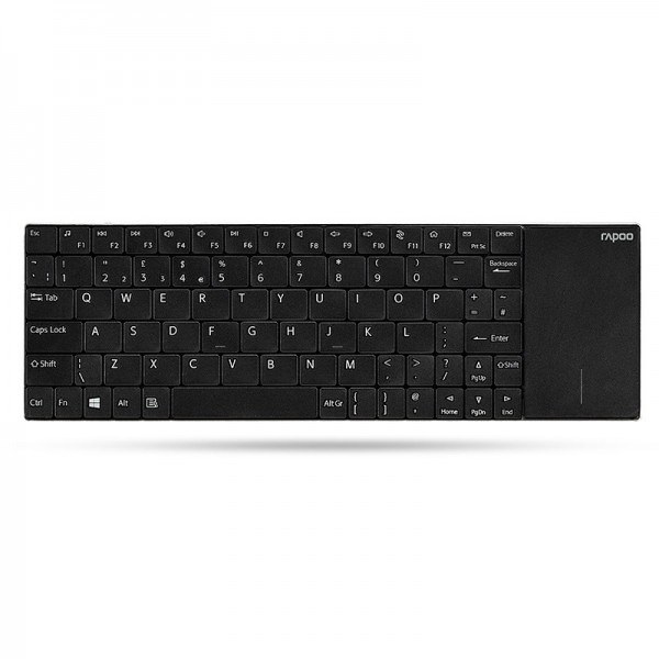 RAPOO 157233, E2710 BILLENTYŰZET + TOUCHPAD, FEKETE