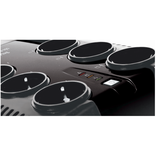 RIELLO szünetmentes elosztósor,  IPG 600, 600VA/360W, 6x SCHUKO + 2x IEC C13, offline ups, USB
