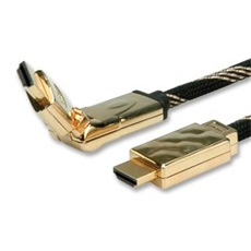 ROLINE kábel HDMI Ethernet, Premium, 360° csatlakozó ,  M/M  2.0m