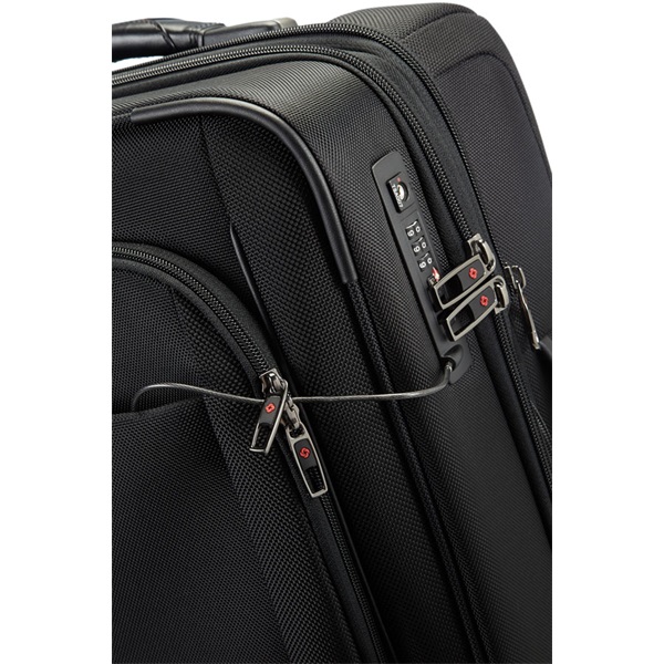 SAMSONITE Kabin Méretű Utazó Bőrönd (2 napos utazás) 58991-1041, SPINNER 55/20 EXP (BLACK) -PRO-DLX 4