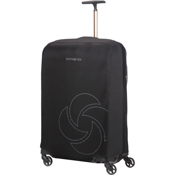 SAMSONITE Bőröndhuzat 121223-1041, FOLDABLE LUG.COVER L/M (BLACK) -GLOBAL TA