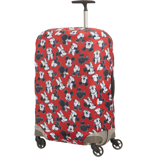 SAMSONITE Bőröndhuzat 122306-7924, LYCRA COVER M DISNEY (MICKEY/MINNIE RED) -GLOBAL TA DISNEY