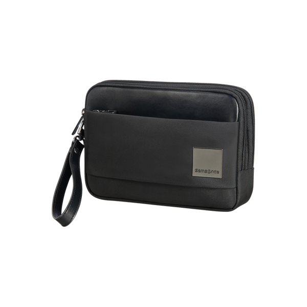 SAMSONITE Clutch táska 92910-1041, Clutch S, 2 compartments (BLACK) -HIP-SQUARE