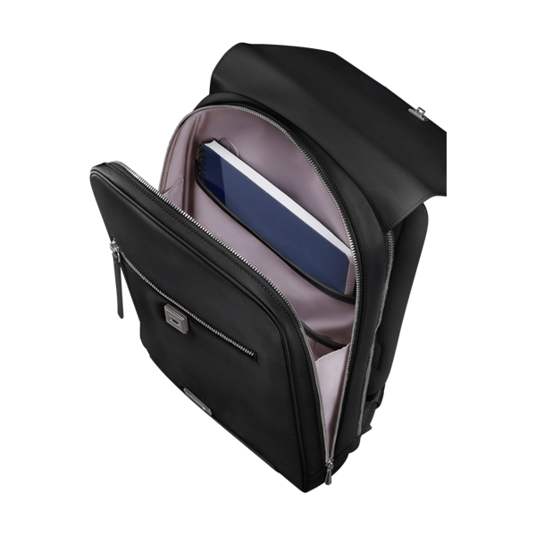 SAMSONITE NŐI Notebook hátizsák 147735-1041, BACKPACK W/FLAP 14.1" (BLACK) -ZALIA 3.0