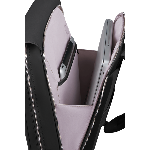 SAMSONITE NŐI Notebook hátizsák 147735-1041, BACKPACK W/FLAP 14.1" (BLACK) -ZALIA 3.0