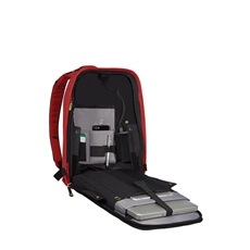 SAMSONITE Notebook hátizsák 128822-1361, Laptop Backpack M 15.6" (Garnet Red) -SECURIPAK