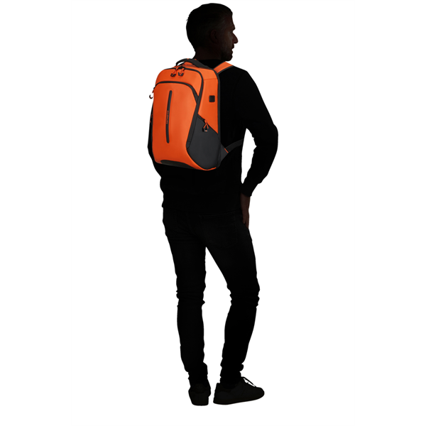 SAMSONITE Notebook hátizsák 140874-1641, URBAN LAPTOP BACKPACK M USB 15.6" (ORANGE) -ECODIVER