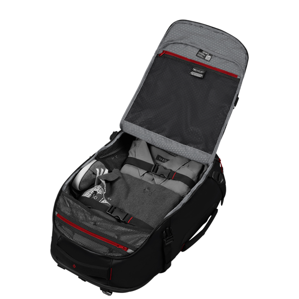 SAMSONITE Notebook hátizsák 142896-1041, TRAVEL BACKPACK S 38L 17.3" (BLACK) -ECODIVER