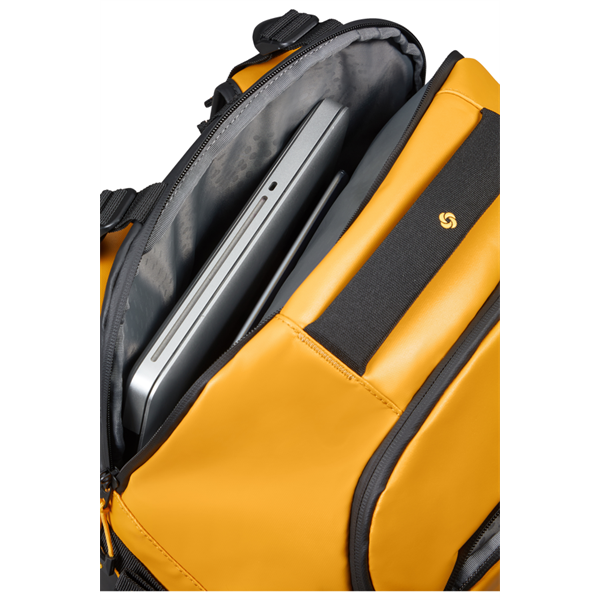 SAMSONITE Notebook hátizsák 142896-1924, TRAVEL BACKPACK S 38L 17.3" (YELLOW) -ECODIVER