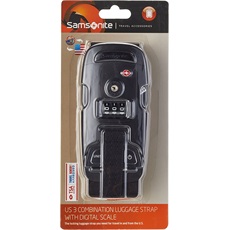 SAMSONITE U23*012-09, Zárható poggyászszíj (BLACK) -Travel Accessories