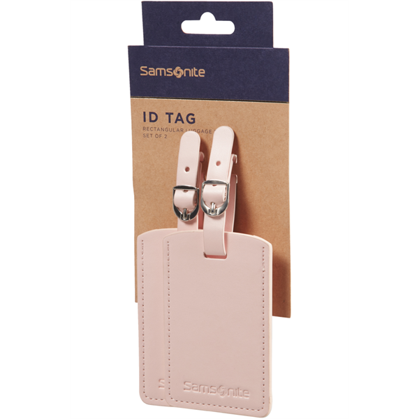 SAMSONITE Utazási Kiegészítő 121307-5266, RECTANGLE LUGGAGE TAG X2 (PALE ROSE PINK) -GLOBAL TA