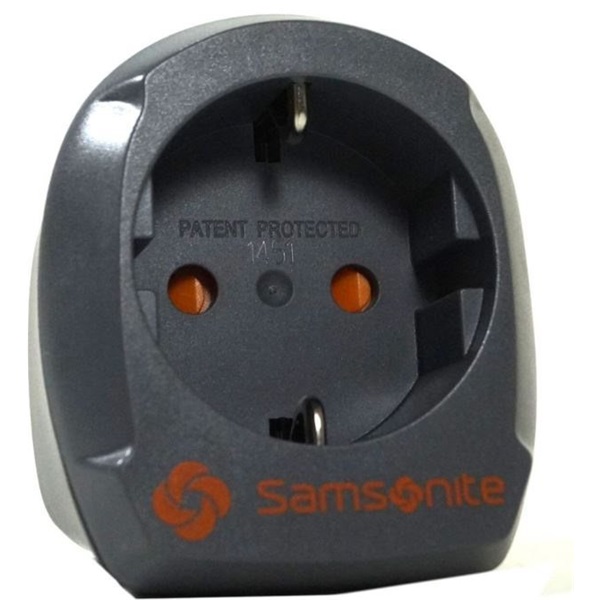 SAMSONITE Adapter 61605-1374, EUROPE/UK ADAPTOR 2 -TRAVEL ACCESSOR. V