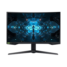 SAMSUNG Ívelt Gaming 240Hz VA monitor 27" G7, 2560x1440, 16:9, 600cd/m2, 1ms, HDMI/DisplayPort/2xUSB, Pivot