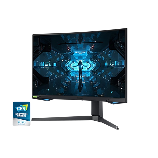 SAMSUNG Ívelt Gaming 240Hz VA monitor 27" G7, 2560x1440, 16:9, 600cd/m2, 1ms, HDMI/DisplayPort/2xUSB, Pivot