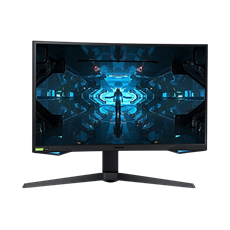SAMSUNG Ívelt Gaming 240Hz VA monitor 27" G7, 2560x1440, 16:9, 600cd/m2, 1ms, HDMI/DisplayPort/2xUSB, Pivot