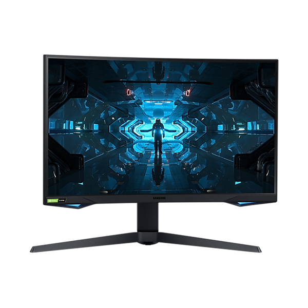 SAMSUNG Ívelt Gaming 240Hz VA monitor 27" G7, 2560x1440, 16:9, 600cd/m2, 1ms, HDMI/DisplayPort/2xUSB, Pivot