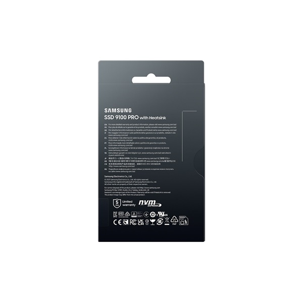 SAMSUNG 9100 PRO with Heatsink PCIe 5.0 NVMe™ M.2 SSD 1TB