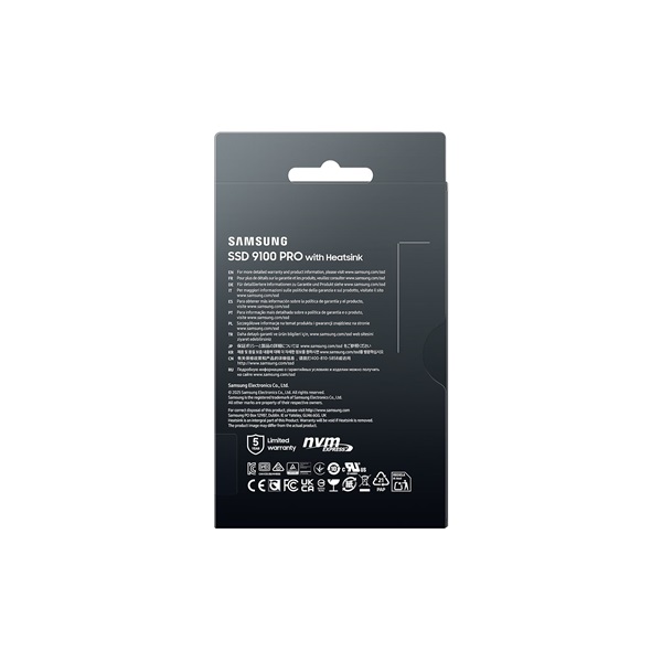 SAMSUNG 9100 PRO with Heatsink PCIe 5.0 NVMe™ M.2 SSD 4TB