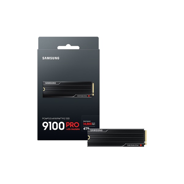 SAMSUNG 9100 PRO with Heatsink PCIe 5.0 NVMe™ M.2 SSD 4TB