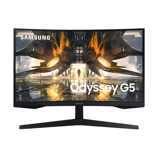 SAMSUNG Ívelt Gaming 165Hz VA monitor 27" G55A, 2560x1440, 16:9, 300cd/m2, 1ms, HDMI/DisplayPort