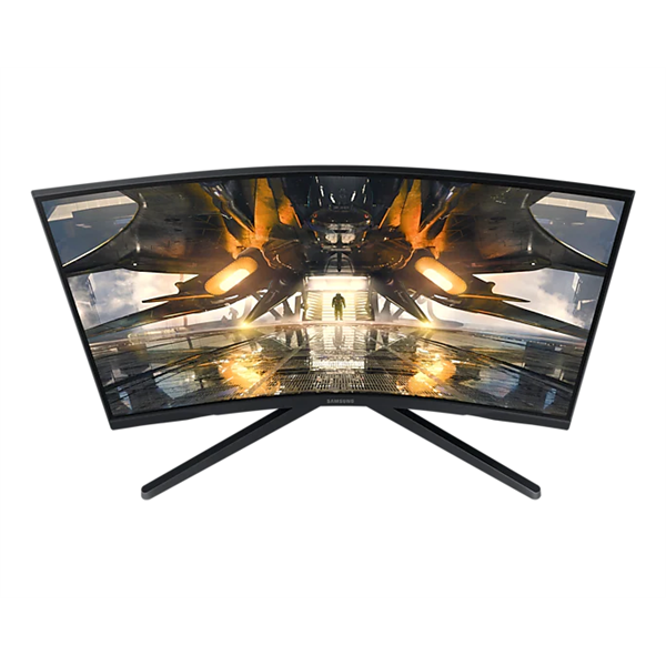 SAMSUNG Ívelt Gaming 165Hz VA monitor 27" G55A, 2560x1440, 16:9, 300cd/m2, 1ms, HDMI/DisplayPort