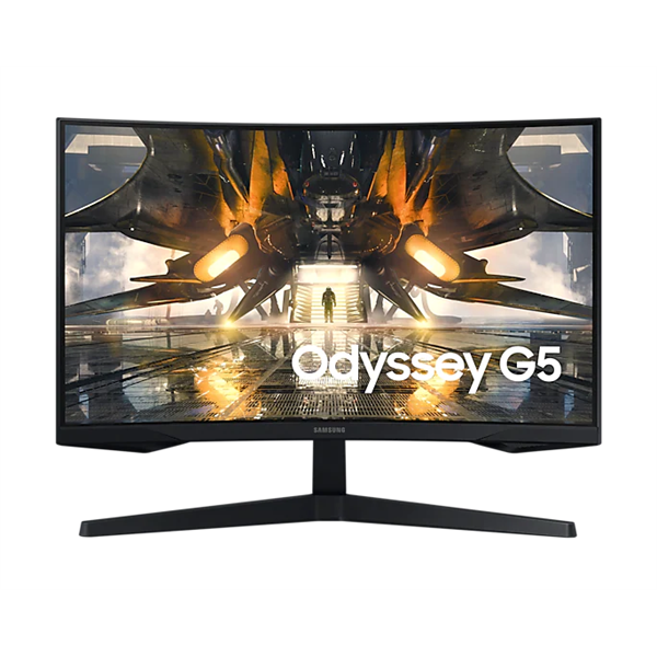 SAMSUNG Ívelt Gaming 165Hz VA monitor 27" G55A, 2560x1440, 16:9, 300cd/m2, 1ms, HDMI/DisplayPort