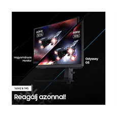 SAMSUNG Gaming 165Hz IPS monitor 32" G50A, 2560x1440, 16:9, 350cd/m2, 1ms, DisplayPort/HDMI, Pivot