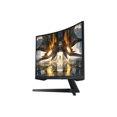 SAMSUNG Ívelt Gaming 165Hz VA monitor 27" G55A, 2560x1440, 16:9, 300cd/m2, 1ms, HDMI/DisplayPort