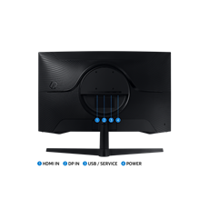 SAMSUNG Ívelt Gaming 165Hz VA monitor 27" G55A, 2560x1440, 16:9, 300cd/m2, 1ms, HDMI/DisplayPort