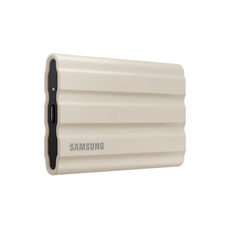 SAMSUNG Hordozható SSD T7 Shield, USB 3.2 Gen.2 (10Gbps), 1TB, Bézs