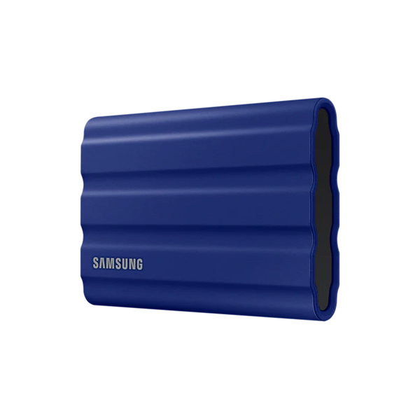 SAMSUNG Hordozható SSD T7 Shield, USB 3.2 Gen.2 (10Gbps), 1TB, Kék