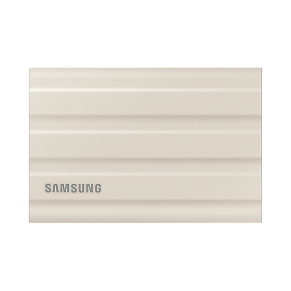 SAMSUNG Hordozható SSD T7 Shield, USB 3.2 Gen.2 (10Gbps), 2 TB, Bézs