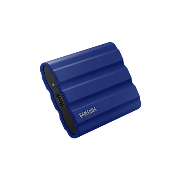 SAMSUNG Hordozható SSD T7 Shield, USB 3.2 Gen.2 (10Gbps), 2TB, Kék
