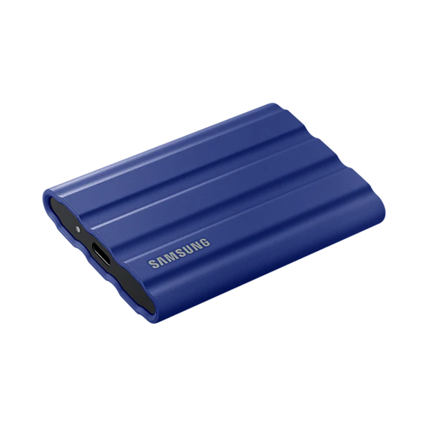 SAMSUNG Hordozható SSD T7 Shield, USB 3.2 Gen.2 (10Gbps), 2TB, Kék