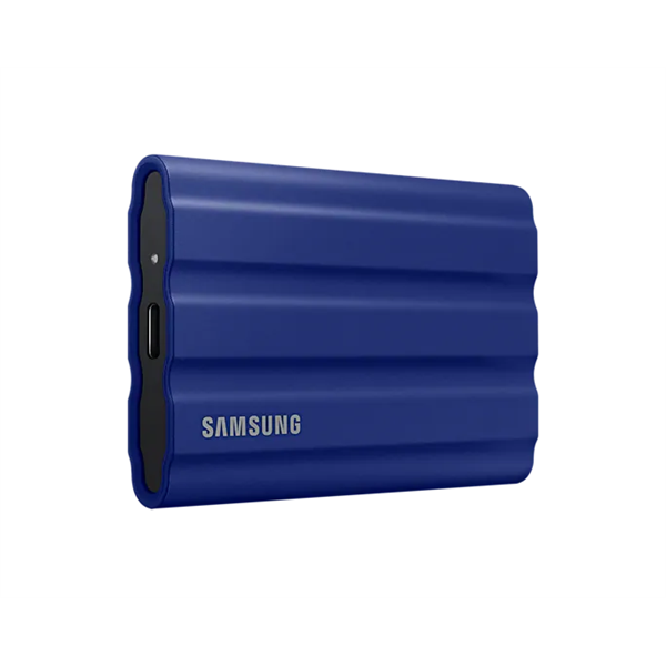 SAMSUNG Hordozható SSD T7 Shield, USB 3.2 Gen.2 (10Gbps), 2TB, Kék