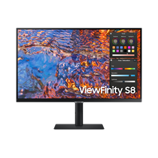 SAMSUNG IPS 27" monitor S80PB, 3840x2160, 16:9, 400cd/m2, 5ms, HDMI/DP/3xUSB/USB-C/LAN, Pivot