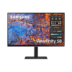 SAMSUNG IPS 27" monitor S80PB, 3840x2160, 16:9, 400cd/m2, 5ms, HDMI/DP/3xUSB/USB-C/LAN, Pivot