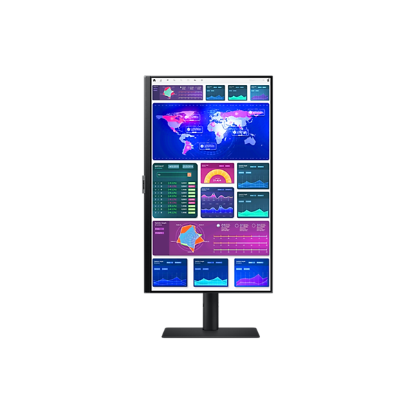 SAMSUNG IPS monitor 24" S60UA, 2560x1440, 16:9, 300cd/m2, 5ms, DisplayPort/HDMI/3xUSB/USB-C, Pivot