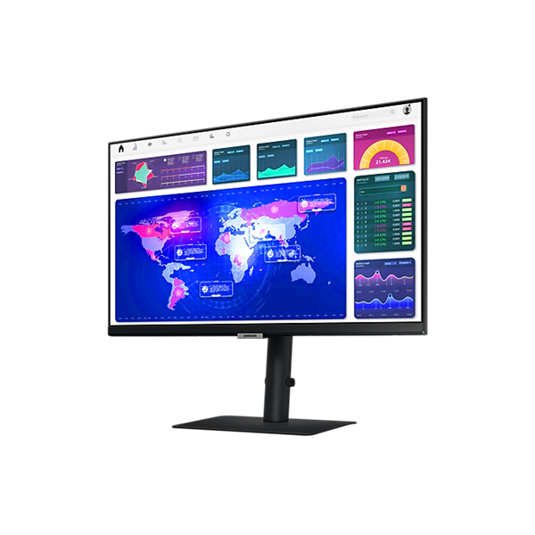 SAMSUNG IPS monitor 24" S60UA, 2560x1440, 16:9, 300cd/m2, 5ms, DisplayPort/HDMI/3xUSB/USB-C, Pivot