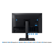 SAMSUNG IPS monitor 24" T45F, 1920x1200, 16:10, 250cd/m2, 5ms, HDMI/DVI/DisplayPort/4xUSB, Pivot, hangszóró