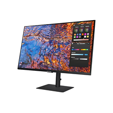 SAMSUNG IPS monitor 32" S80PB, 3840x2160, 16:9, 350cd/m2, 5ms, DisplayPort/HDMI/3xUSB/USB-C/LAN, Pivot