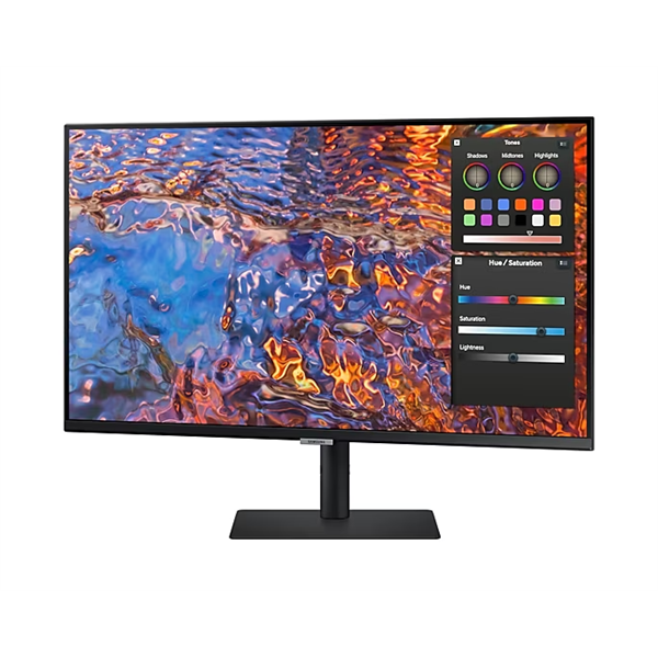 SAMSUNG IPS monitor 32" S80PB, 3840x2160, 16:9, 350cd/m2, 5ms, DisplayPort/HDMI/3xUSB/USB-C/LAN, Pivot