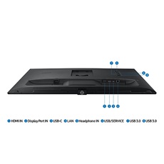 SAMSUNG IPS monitor 32" S80PB, 3840x2160, 16:9, 350cd/m2, 5ms, DisplayPort/HDMI/3xUSB/USB-C/LAN, Pivot